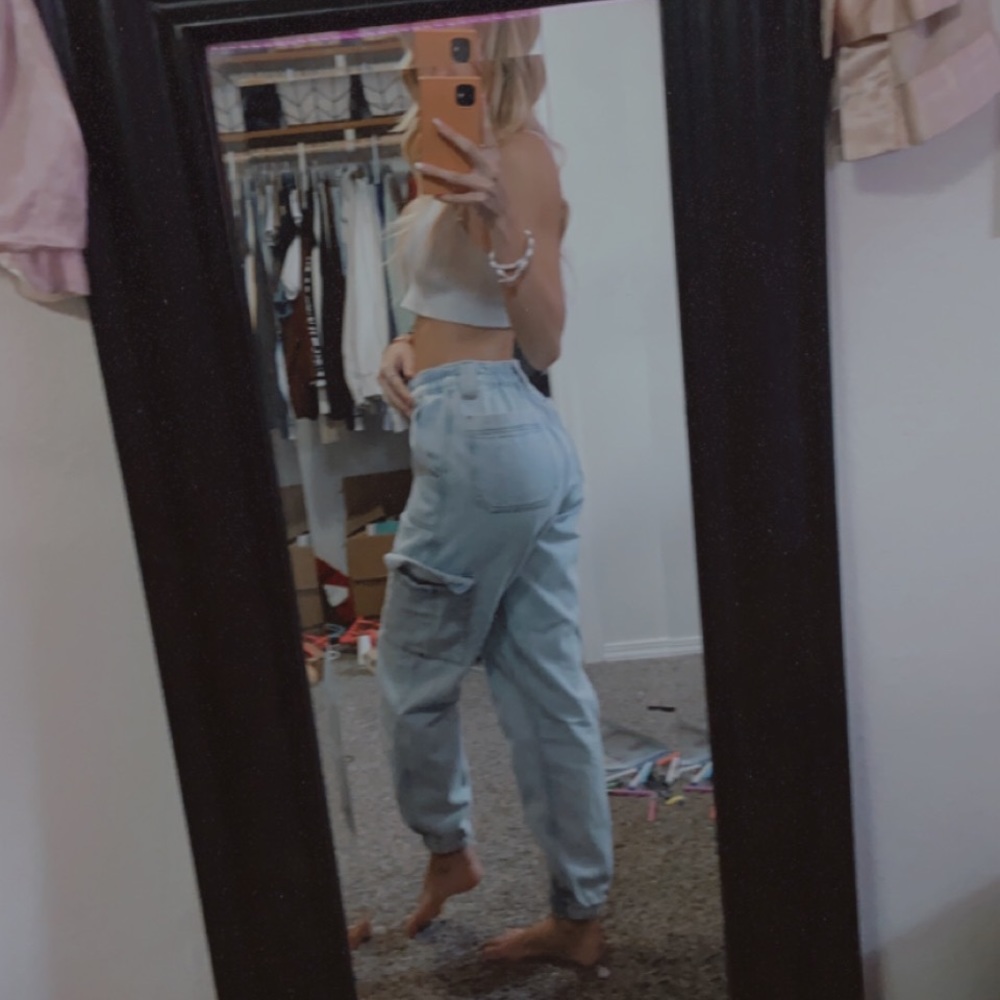 Pacsun cargo blue jeans/ pants xs